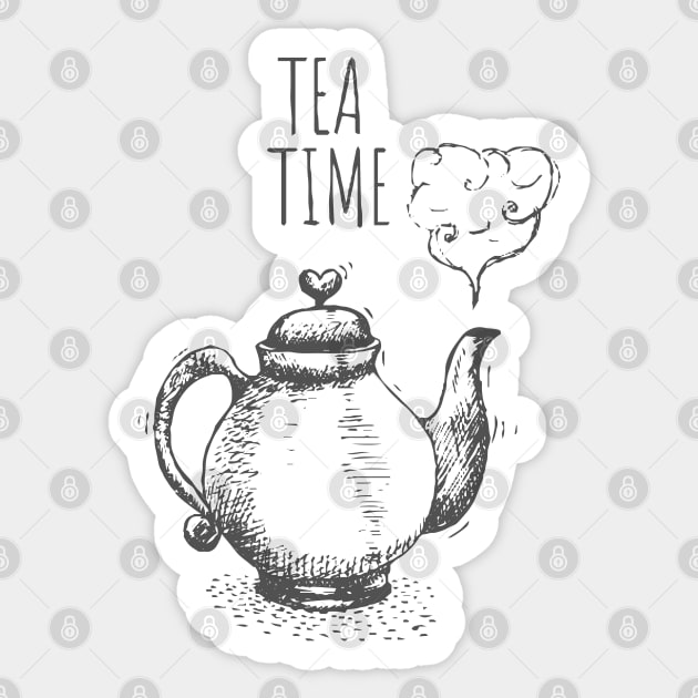 Tea Time Sticker by jennpan